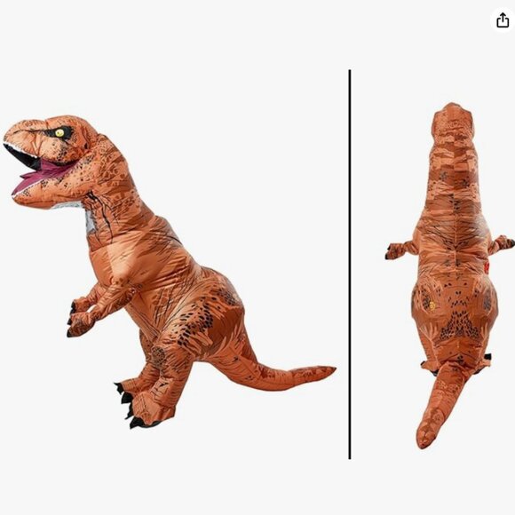 Brand New Rubie's The Original Jurassic Age Inflatable T-Rex Costume - Picture 2 of 3